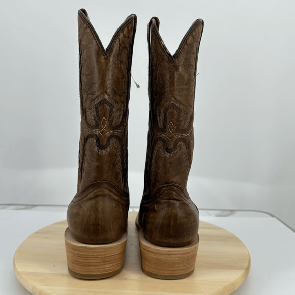 Corral Men's 10 D Brown Embroidered Narrow Square Toe Boots A4229 - Picture 14 of 16